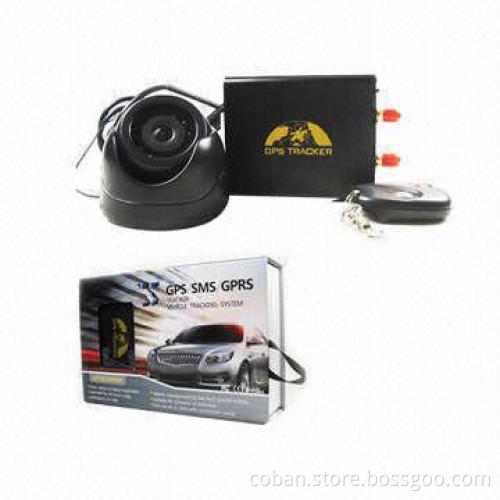 106B Car GPS Tracker with Camera, Micro SD Slot, Fuel, Temperature and Shock Sensor, Alarm Siren